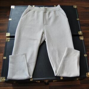 Lululemon Tan Lab Kosaten Textured Grid Jogger Sweatpants w/ Pockets Size: 10